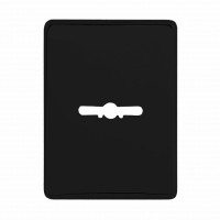 Декоративная накладка квадратная под сувальдный ключ черный (52345)