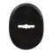 Декоративная накладка круглая под сувальдный ключ черный (53192)