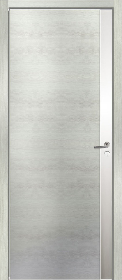 Дверь межкомнатная ламинированная PIANO V1, лиственница светлая