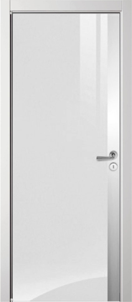 Дверь межкомнатная ламинированная LUCIDO LV1, белый глянец