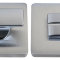Дверная накладка WC Colombo Design BT 19 BZG матовый хром (Esprit, Fedra)
