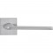 Дверная ручка на розетте Comit Lucy Q брашированный матовый хром (розетта 6мм)