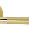 Дверная ручка Firenze Luxury Valencia полированная латунь/матовая латунь R ф/з (33118)