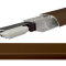 Порог алюминиевый  накладной с резиновой вставкой Comaglio 1450 коричневый (83-63см)