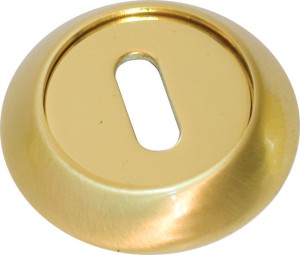 Накладка дверная под прорезь RDA Etro R-59 полированная латунь/матовая латунь (sale) (25332)