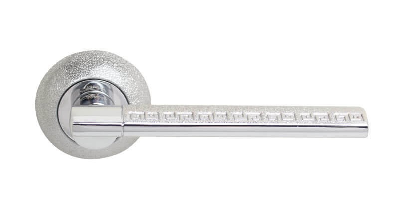 Дверная ручка Firenze Solara хром/матовое серебро R ф/з (36388)