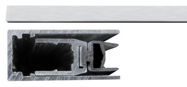 Порог алюминиевый  с резиновой вставкой Comaglio 420 (103-83 см)