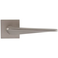 Дверная ручка на розетте Comit Tucanо А брашированный матовый никель (розетта 6мм)