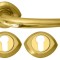 Дверная ручка RDA 0080 с накладками под ключ золото/матовая латунь (14219)