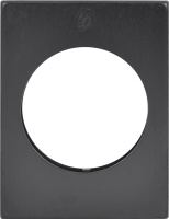 Декоративная накладка для броненакладки Securemme 4350KF5 прямоугольная d46 черный (55298)