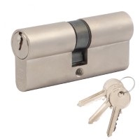 Цилиндр дверной Cortellezzi Primo 116 35/35 мм, ключ/ключ, никель матовый
