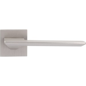 Дверная ручка на розетте RDA HORIZON, брашированный матовый никель, (розетта 6 мм)
