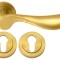 Дверная ручка RDA Lira с накладками под ключ золото (11217)