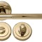 Дверная ручка RDA Milano 5250 с накладками-поворотниками титановое золото (14854)